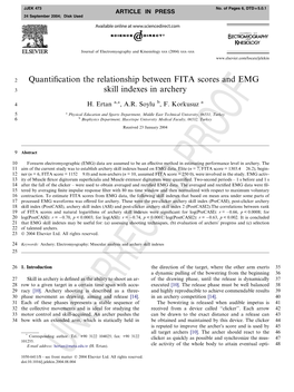 Quantification the Relationship Between FITA