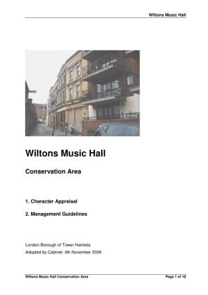 Wiltons Music Hall