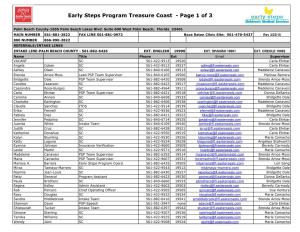 Early Steps Program Treasure Coast - Page 1 of 3