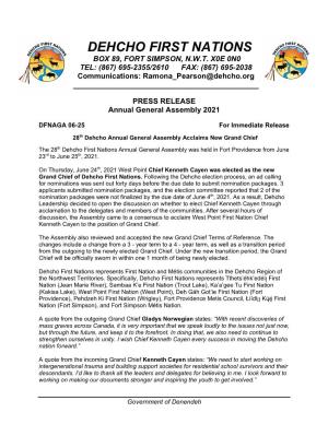 28Th Annual General Assembly 2021 Press Release