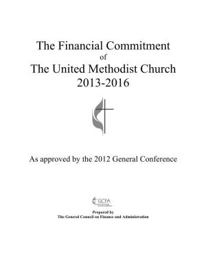 The Financial Commitment the United Methodist Church 2013-2016