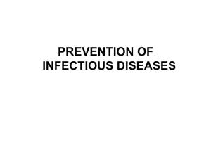 PREVENTION of INFECTIOUS DISEASES Loughlin AM & Strathdee SA