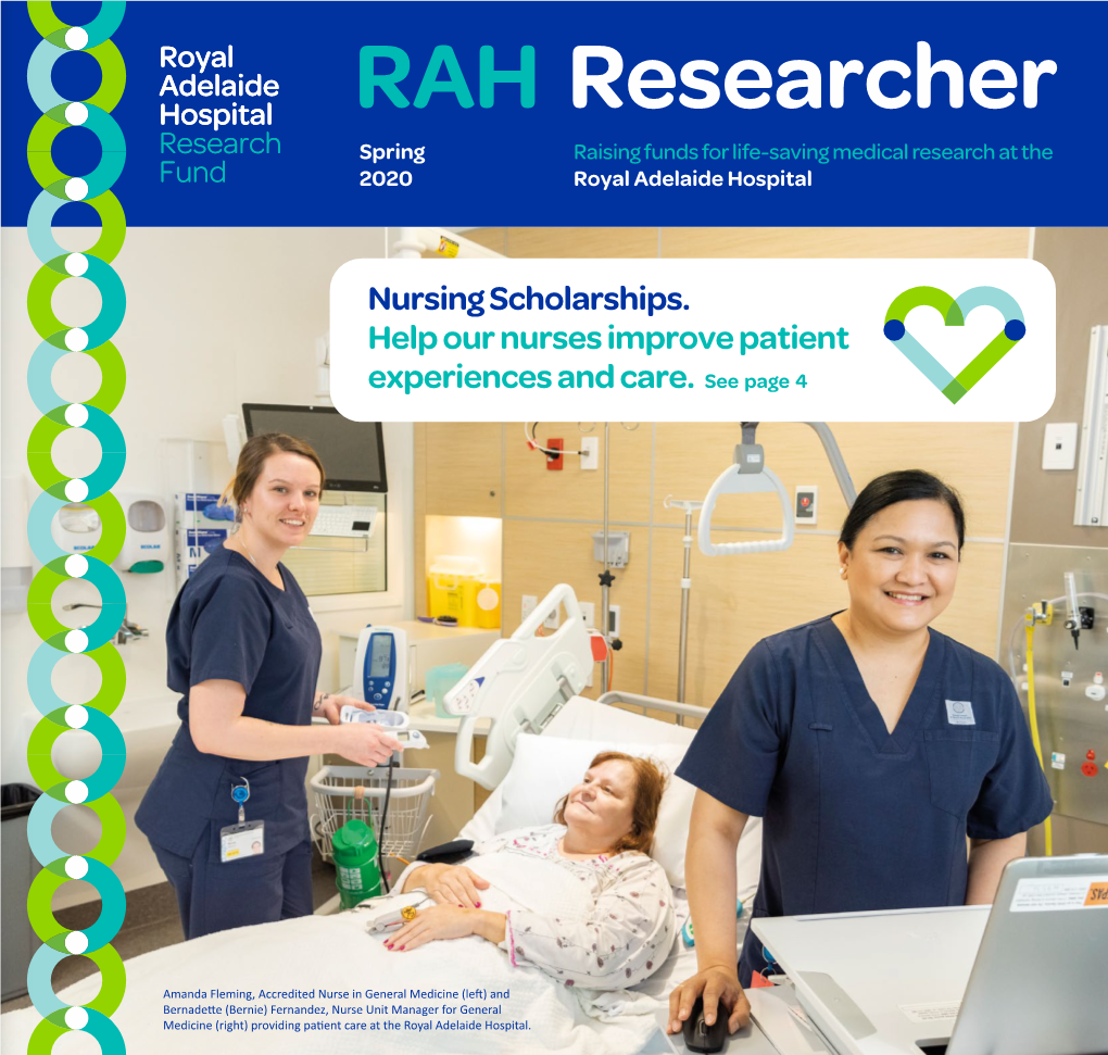 RAH Researcher Spring Raising Funds for Life-Saving Medical Research at the 2020 Royal Adelaide Hospital