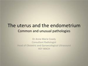 The Uterus and the Endometrium Common and Unusual Pathologies