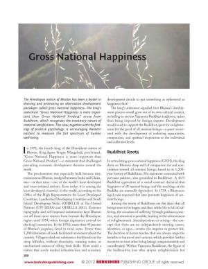 Gross National Happiness