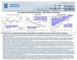 The Global Investment Outlook – New Year 2019 Release U.S