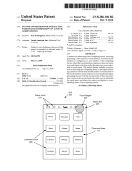 (12) United States Patent (10) Patent No.: US 8.286,106 B2 Bergman (45) Date of Patent: Oct