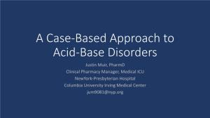 A Case-Based Approach to Acid-Base Disorders