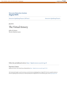 The Virtual Armory