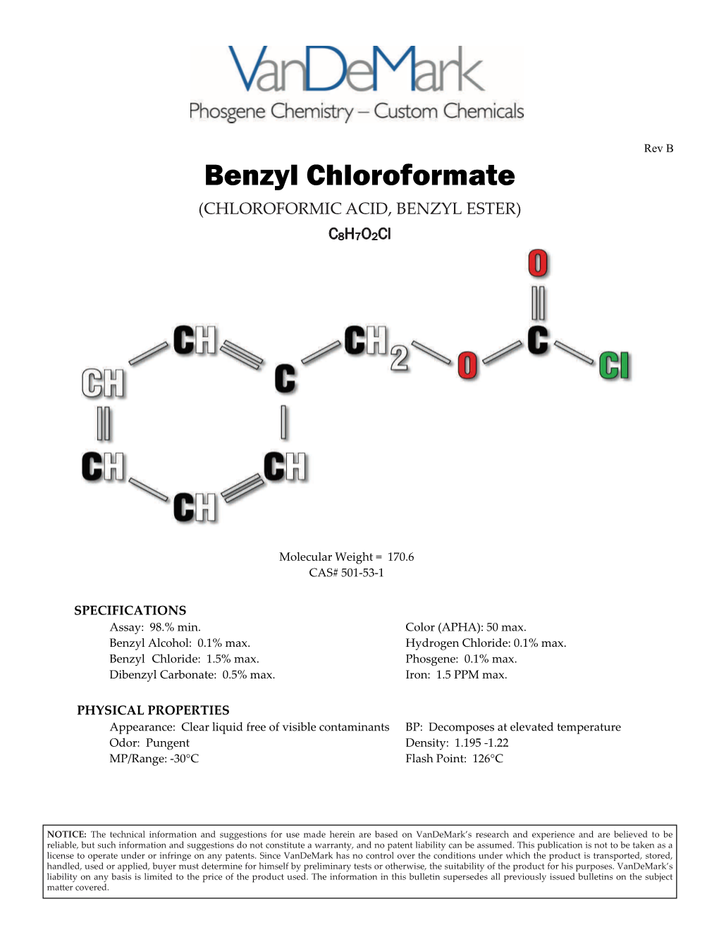 Benzyl Chloroformate (CHLOROFORMIC ACID, BENZYL ESTER)