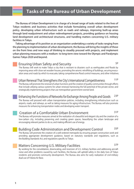 Tasks of the Bureau of Urban Development