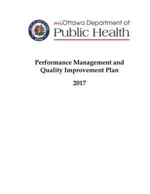 Performance Management and Quality Improvement Plan 2017
