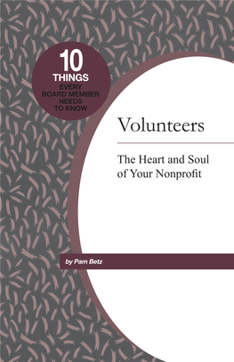 Volunteers: the Heart and Soul of Your Nonprofit