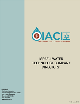 Israeli Water Technology Company Directory™