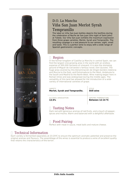 Viña San Juan Merlot Syrah Tempranillo