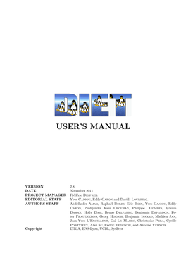 DIET Users Manual