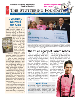 Summer 2013 Newsletter