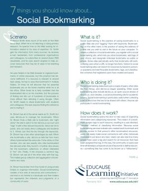 7 Things You Should Know About Social Bookmarking
