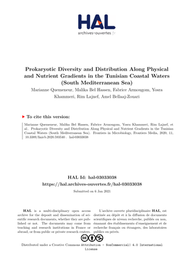 Prokaryotic Diversity and Distribution Along