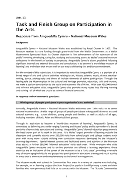 Arts 13 Amgueddfa Cymru