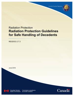 Radiation Protection Guidelines for Safe Handling of Decedents