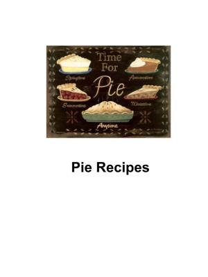 Pie Recipes Time for Pie