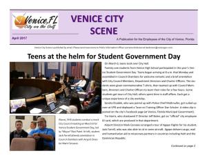 VENICE CITY SCENE April 2017 a Publication for the Employees of the City of Venice, Florida