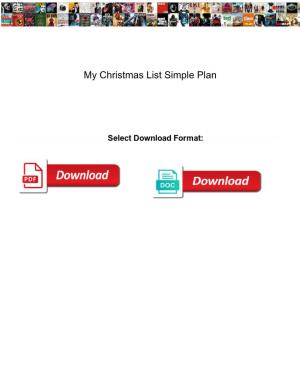 My Christmas List Simple Plan