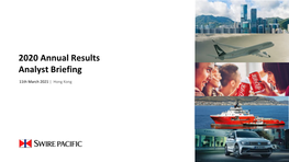 2020 Annual Results Analyst Briefing