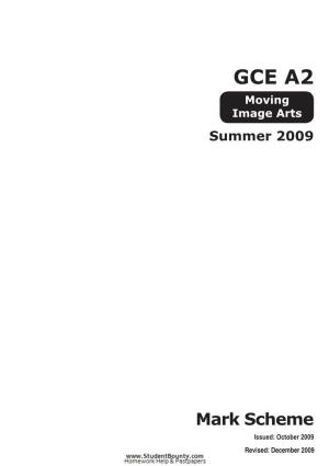 GCE A2 Moving Image Arts Sum09.Indd
