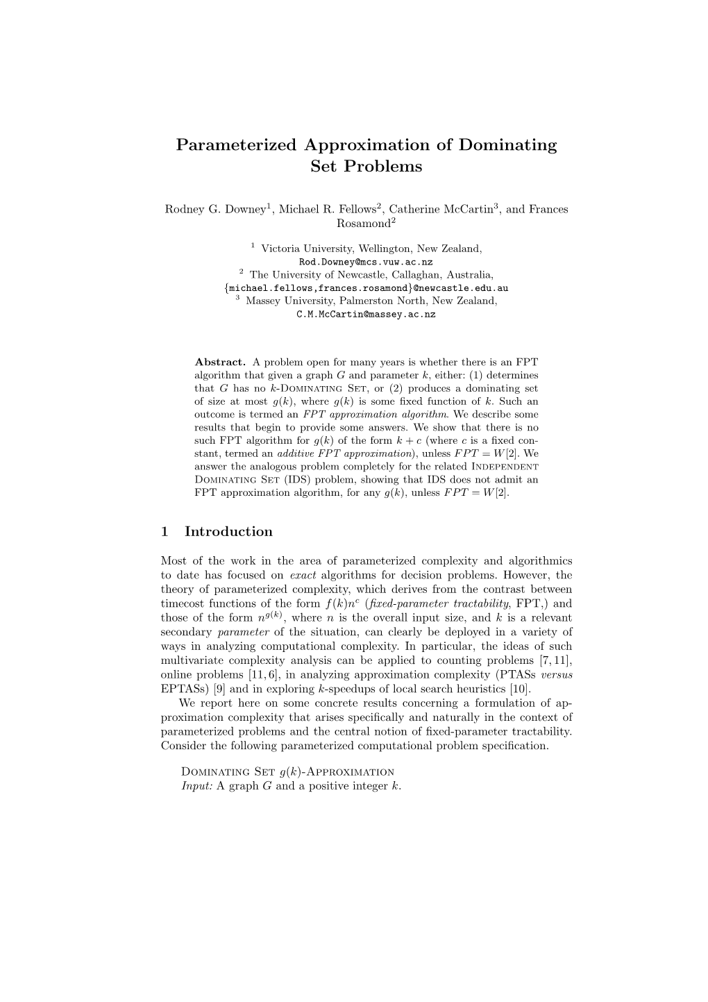 Parameterized Approximation of Dominating Set Problems