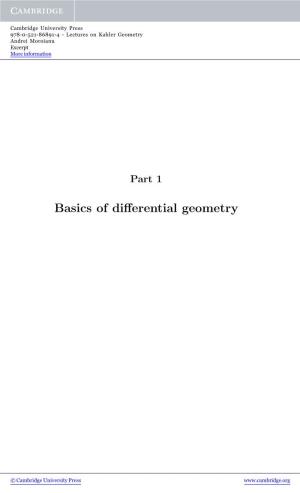 Basics of Differential Geometry
