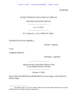 [Publish] in the United States Court Of