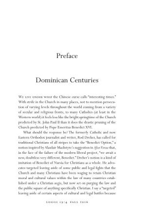 Preface Dominican Centuries