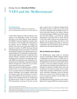 NATO and the Mediterranean1