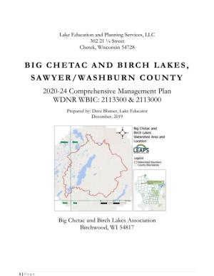 Big Chetac and Birch Lakes, Sawyer/Washburn County