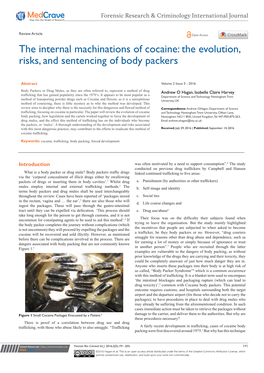 The Internal Machinations of Cocaine: the Evolution, Risks, and Sentencing of Body Packers
