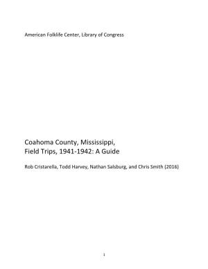 Coahoma County, Mississippi, Field Trips, 1941-1942: a Guide