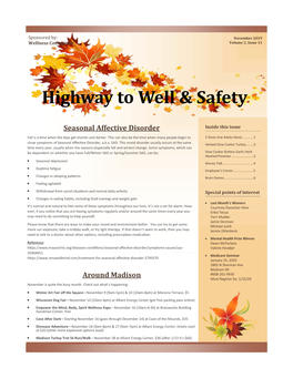 November 2019 Wellness Committee Volume 2, Issue 11