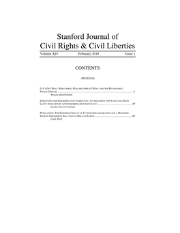 Stanford Journal of Civil Rights & Civil Liberties