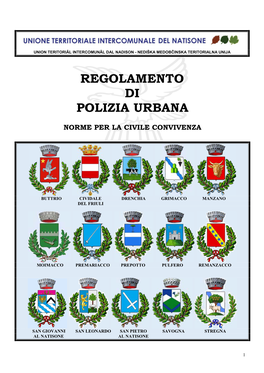 Nuovo Regolamento Di Polizia Urbana