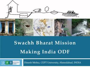 Swachh Bharat Mission Making India ODF