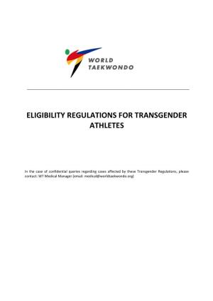 Eligibility Regulations for Transgender Athletes