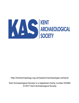 William Stukeley's Kentish Studies of Roman and Other Remains