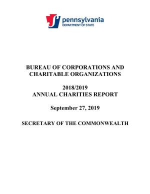 Bureau of Corporations and Charitable Organizations