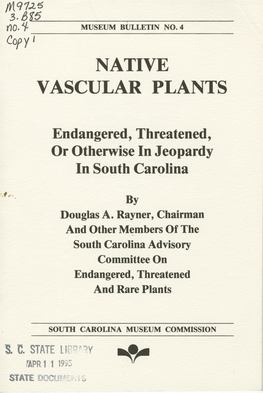Native Vascular Plants