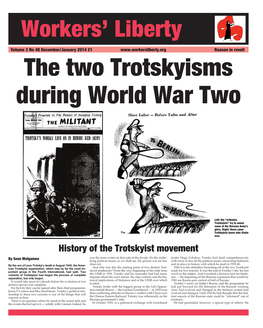 History of the Trotskyist Movement