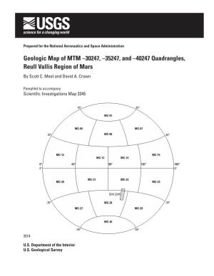 35247, and –40247 Quadrangles, Reull Vallis Region of Mars by Scott C