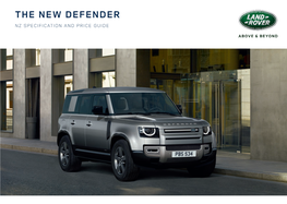The New Defender Nz Specification and Price Guide 4 – 9 10 – 17