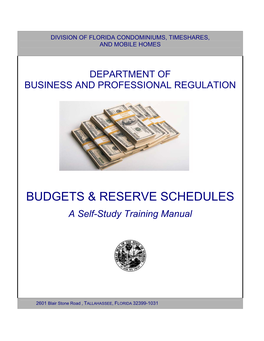 Preparing Budgets and Reserve Schedules